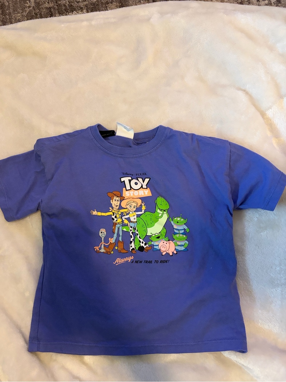 Zara Toy Story Kids Purple Graphic T-Shirt